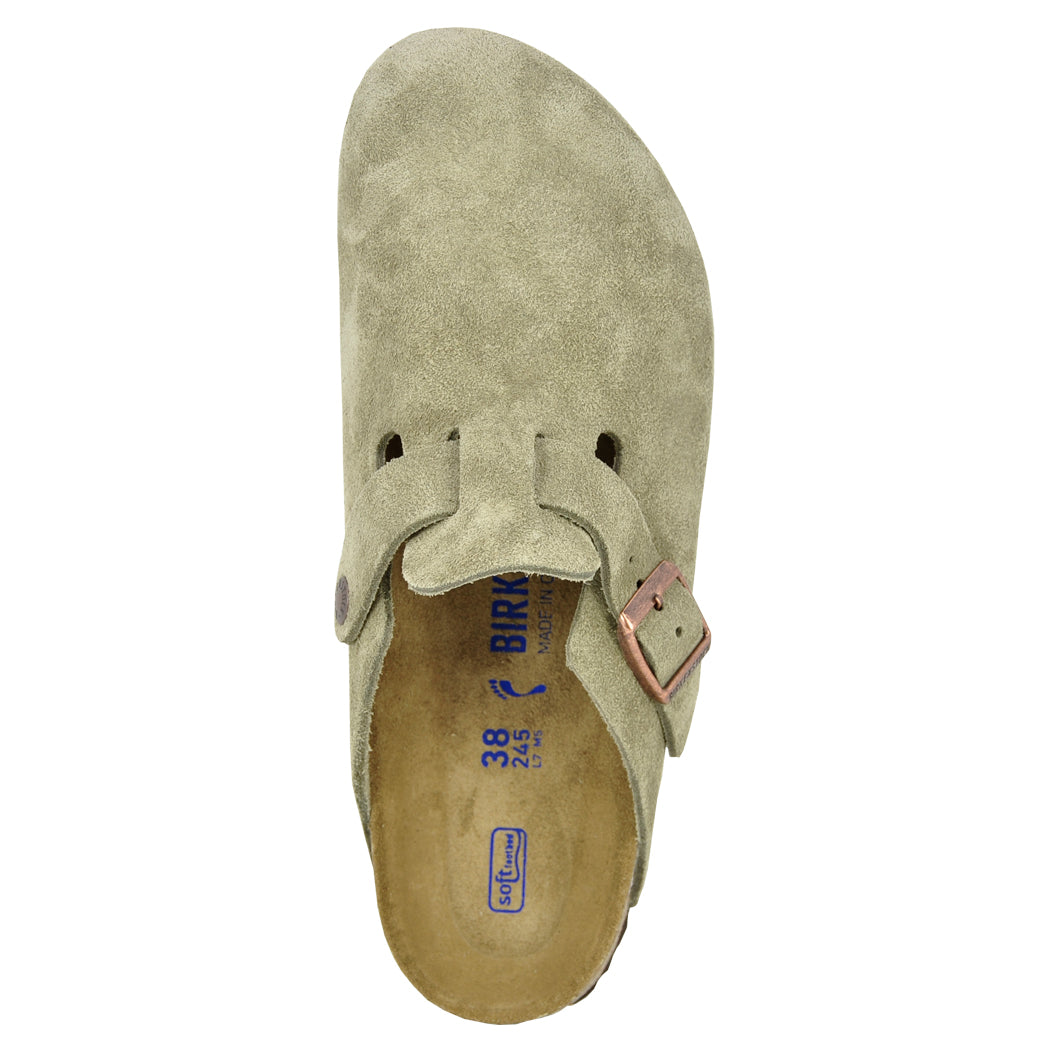 靴 BIRKENSTOCK BOSTON Boston-560773 Suede Footbed Mule – Footnotes