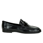 Arrow Crinkled Patent Leather Loafer