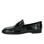 Arrow Crinkled Patent Leather Loafer
