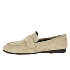 Arrow Suede Flat Loafer