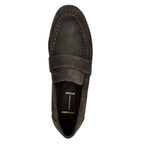 Arrow Suede Flat Loafer