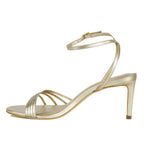 Ella-70 Metallic Leather Heel Sandal