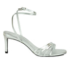 Ella-70 Metallic Leather Heel Sandal
