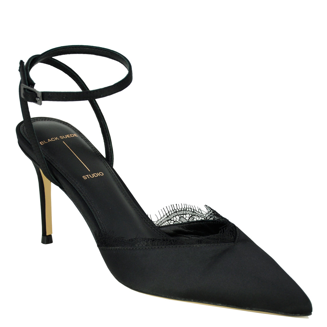 Lace80 Satin Lace Ankle Strap – Footnotes