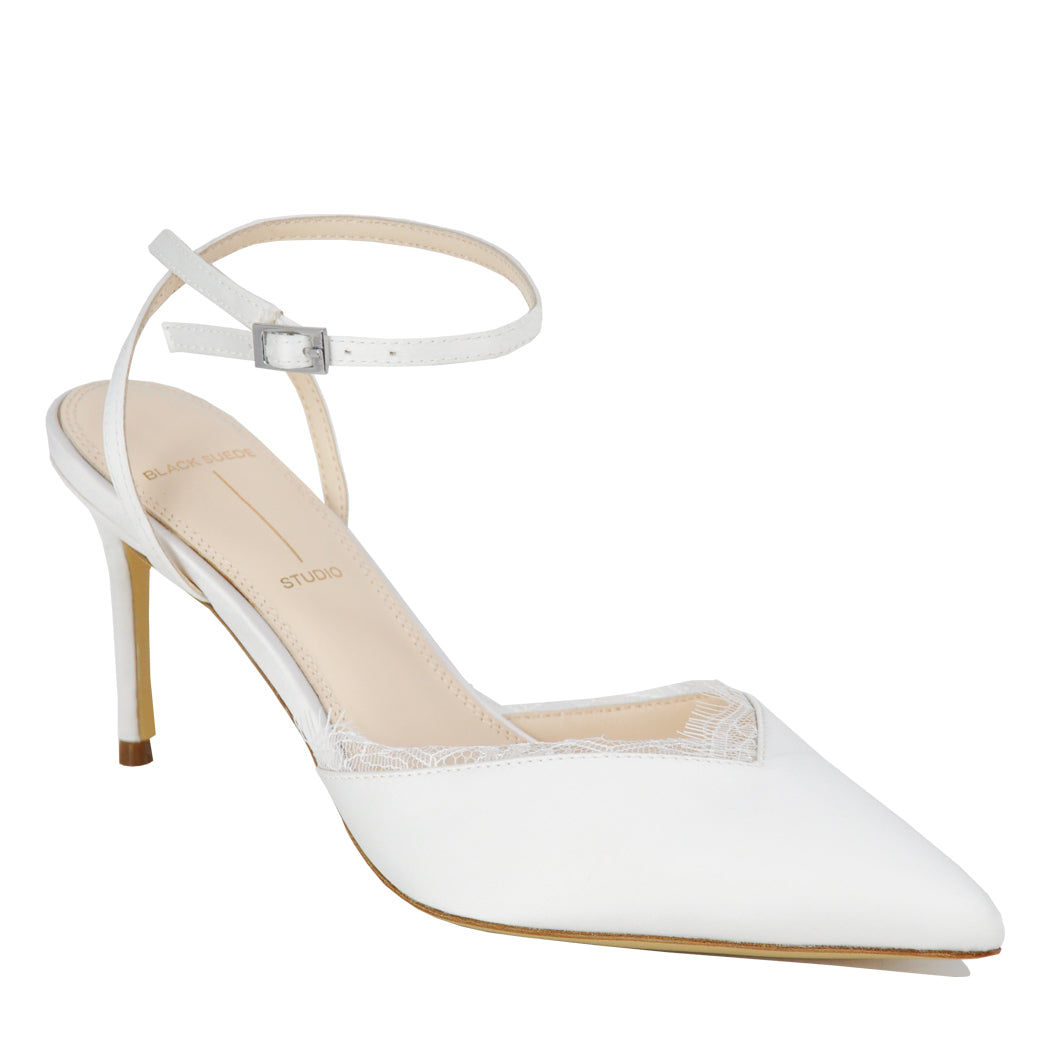 Lace80 Satin Lace Ankle Strap – Footnotes