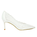 Zea-80 Lace Mesh Heel Pump