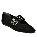 Baylee-Grommet Suede Maryjane Straps Ballet
