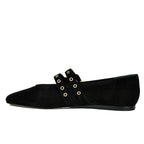 Baylee-Grommet Suede Maryjane Straps Ballet