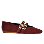 Baylee-Grommet Suede Maryjane Straps Ballet