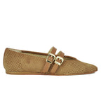 Baylee Perforated Suede Ballet Flat
