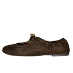 Cornel Suede Ornamental Closed Flat