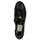 Cornel Leather Ornamental Closed Flat
