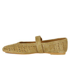 Mikel Perforated Suede Ballet Flat