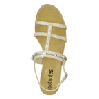 Banjel Metallic Leather Flat Sandal