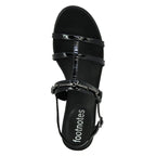 Banjel Patent Leather Flat Sandal