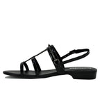 Banjel Patent Leather Flat Sandal