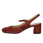Clare Suede Block Heel Slingback
