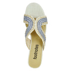 Helen Fabric Block Heel Slide