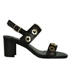 Livie Leather Heel Ornament Sandal