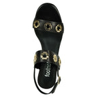 Livie Leather Heel Ornament Sandal