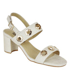 Livie Leather Heel Ornament Sandal