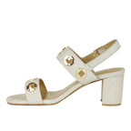 Livie Leather Heel Ornament Sandal