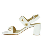 Livie Leather Heel Ornament Sandal