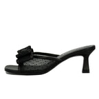 Maddy Mesh Bow Heel Slide