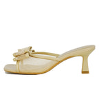 Maddy Mesh Bow Heel Slide