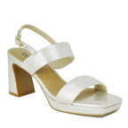 Maida Metallic Leather Platform Sandal