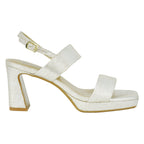 Maida Metallic Leather Platform Sandal