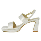 Maida Metallic Leather Platform Sandal