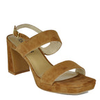 Maida Suede Platform Heel Sandal