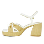 Mina Raffia Knotted Sandal