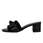 Ozane Canvas Leather Bow Slide