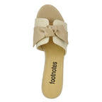 Ozane Canvas Leather Bow Slide
