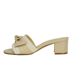 Ozane Canvas Leather Bow Slide