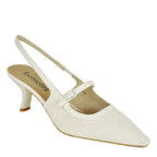 Payge Flannel Patent Heel Slingback