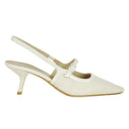 Payge Flannel Patent Heel Slingback