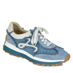 Quiton Raffia Ripped Tie Sneaker