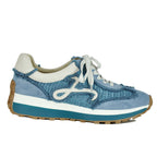Quiton Raffia Ripped Tie Sneaker