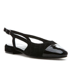 Trill Suede Quilted Flat Sling