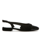 Trill Suede Quilted Flat Sling