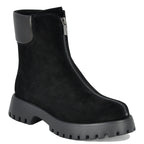 Zudora Suede Front Zipper Bootie