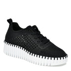 Tulip-4271 Knit Tie Platform Sneaker