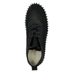 Tulip-4271 Knit Tie Platform Sneaker