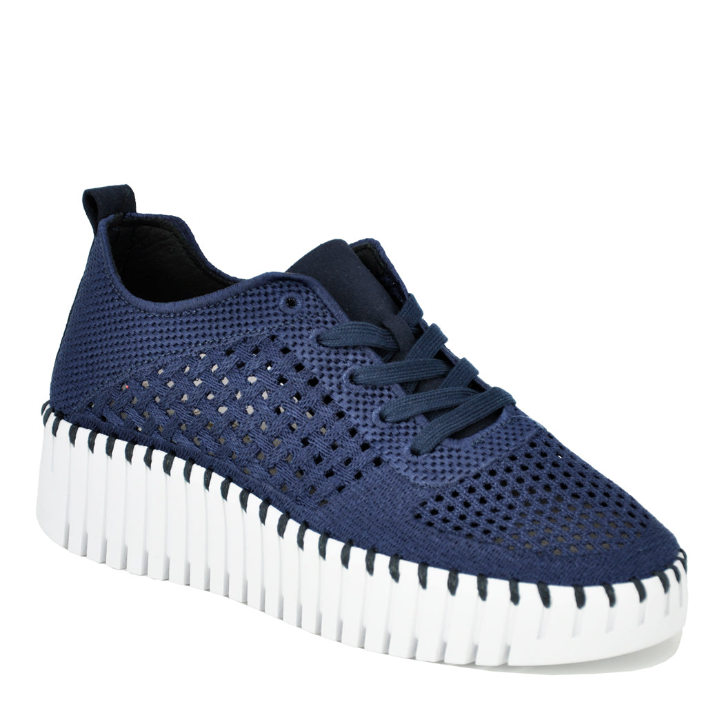 Tulip-4271 Knit Tie Platform Sneaker – Footnotes