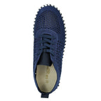 Tulip-4271 Knit Tie Platform Sneaker
