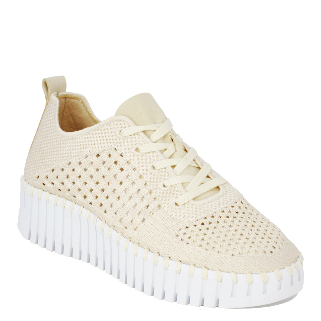 Tulip-4271 Knit Tie Platform Sneaker – Footnotes