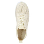 Tulip-4271 Knit Tie Platform Sneaker